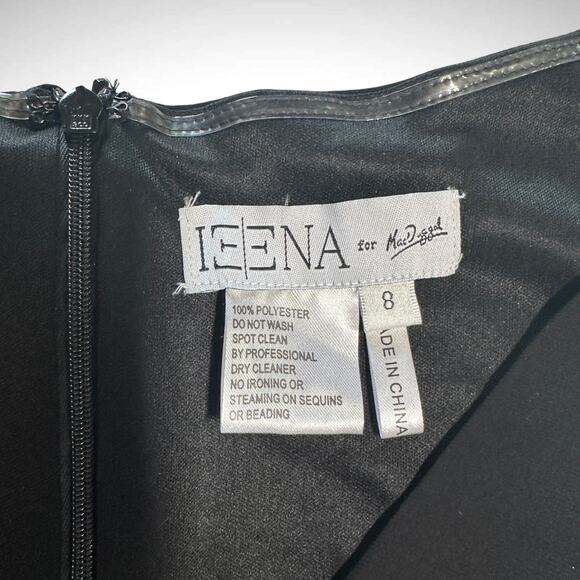 Mac Duggal‎ Ieena Women's 8 Ruched Sleeveless Mermaid Cut Ball Gown Black Formal - Picture 7 of 10